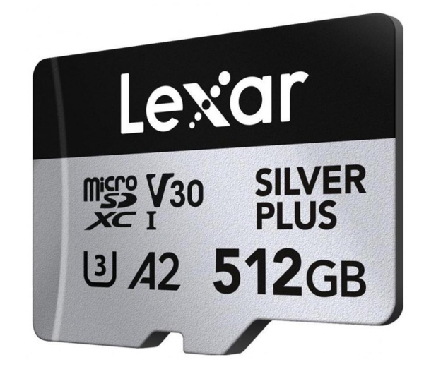 Lexar 512GB microSDXC Silver Plus UHS-I U3 A2 V30 - 1292575 - zdjęcie 2